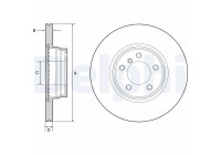 Disque de frein BG4458C Delphi