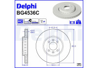 Disque de frein BG4536C Delphi