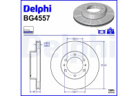 Disque de frein BG4557 Delphi