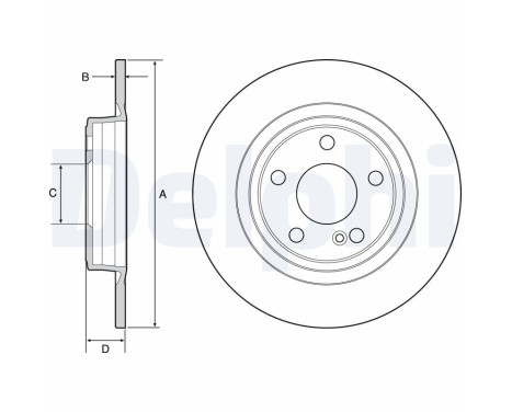 Disque de frein BG4558C Delphi