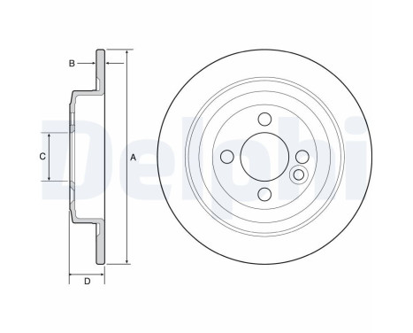 Disque de frein BG4560C Delphi