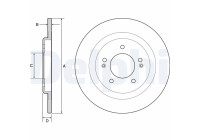 Disque de frein BG4563C Delphi