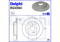 Disque de frein BG4564 Delphi