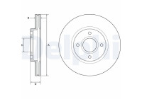 Disque de frein BG4569C Delphi