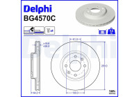 Disque de frein BG4570C Delphi