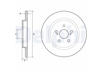 Disque de frein BG4650C Delphi