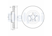 Disque de frein BG4654C Delphi