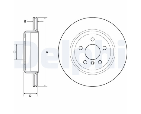 Disque de frein BG4664C Delphi