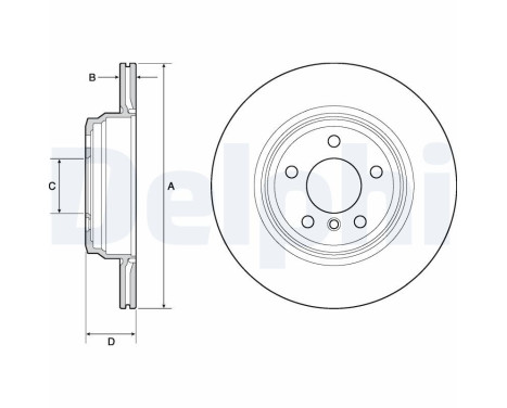 Disque de frein BG4665C Delphi