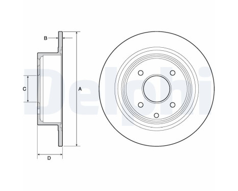 Disque de frein BG4666C Delphi