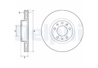 Disque de frein BG4669C Delphi