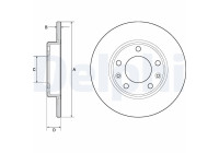 Disque de frein BG4670C Delphi