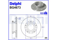 Disque de frein BG4673 Delphi