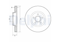 Disque de frein BG4676C Delphi