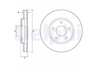 Disque de frein BG4678C Delphi