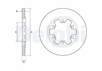 Disque de frein BG4680C Delphi