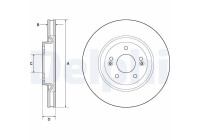 Disque de frein BG4683C Delphi