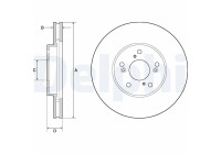Disque de frein BG4687 Delphi