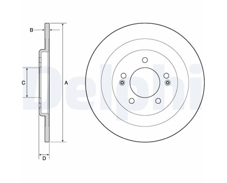 Disque de frein BG4688C Delphi