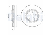 Disque de frein BG4691C Delphi