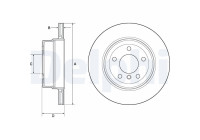 Disque de frein BG4695C Delphi