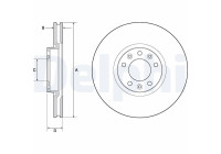 Disque de frein BG4696C Delphi