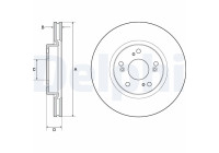 Disque de frein BG4698C Delphi