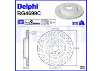 Disque de frein BG4699C Delphi