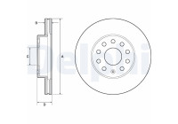 Disque de frein BG4701C Delphi