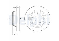Disque de frein BG4703C Delphi