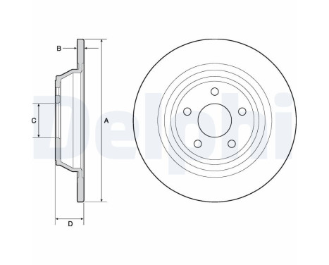 Disque de frein BG4703C Delphi