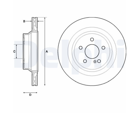 Disque de frein BG4705C Delphi