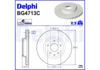 Disque de frein BG4713C Delphi