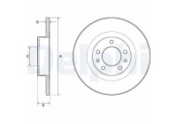 Disque de frein BG4748C Delphi