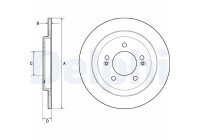 Disque de frein BG4749C Delphi