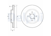 Disque de frein BG4750C Delphi