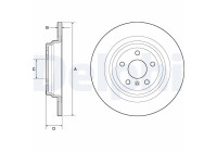 Disque de frein BG4754C Delphi
