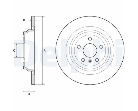 Disque de frein BG4754C Delphi