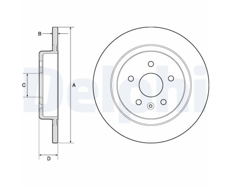 Disque de frein BG4760C Delphi