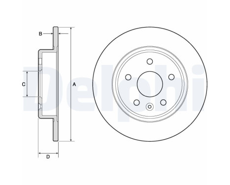 Disque de frein BG4761C Delphi