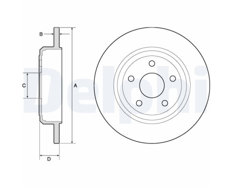 Disque de frein BG4772C Delphi