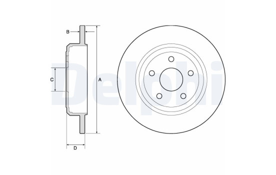 Disque de frein BG4772C Delphi