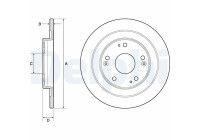 Disque de frein BG4773C Delphi