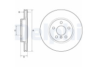 Disque de frein BG4777C Delphi