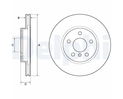 Disque de frein BG4777C Delphi