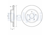 Disque de frein BG4779C Delphi