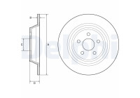 Disque de frein BG4782C Delphi