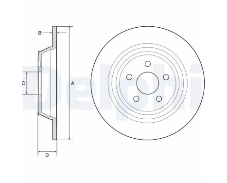 Disque de frein BG4782C Delphi