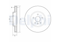 Disque de frein BG4783C Delphi