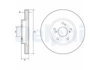 Disque de frein BG4785C Delphi